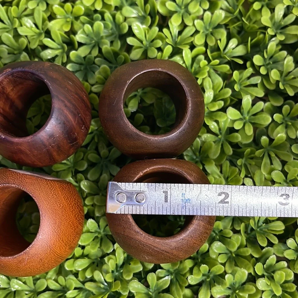 🔥 BEING DONATED Crate & Barrel Wooden Napkin Rings set of